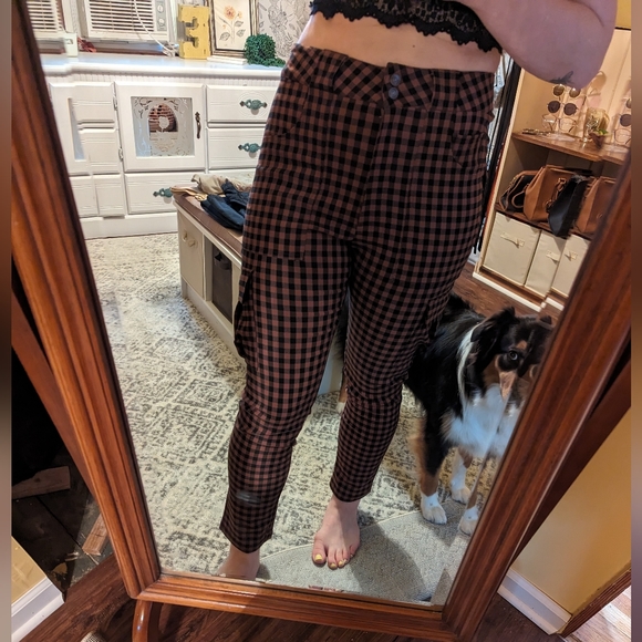 Urban Outfitters Checkered Tapered Pants - Picture 6 of 7